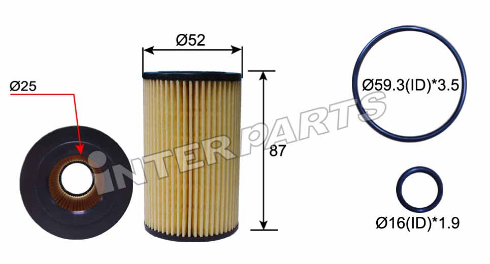 Interparts filter IPEO-710 Oil Filter IPEO710