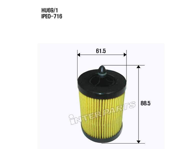 Interparts filter IPEO-716 Oil Filter IPEO716