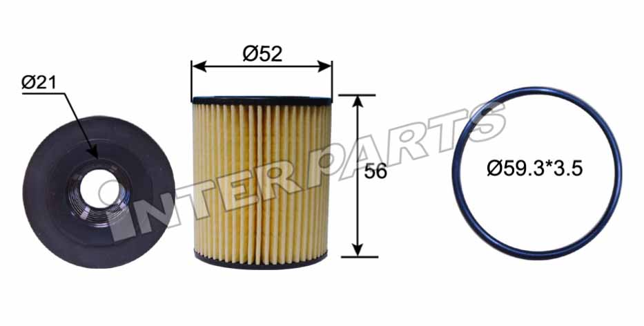 Interparts filter IPEO-718 Oil Filter IPEO718
