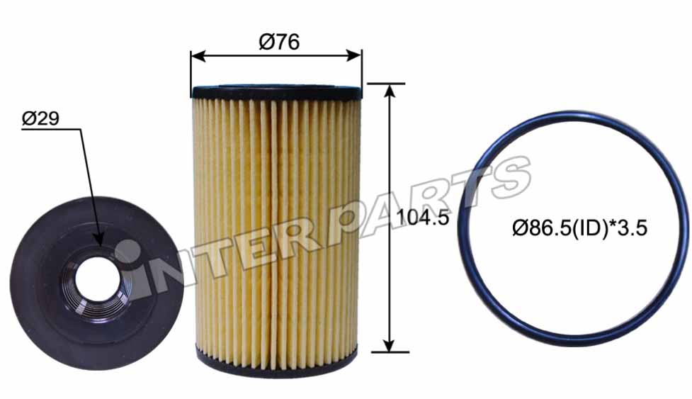 Interparts filter IPEO-720 Oil Filter IPEO720