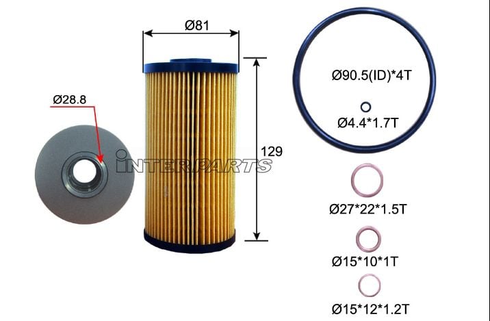 Interparts filter IPEO-776 Oil Filter IPEO776