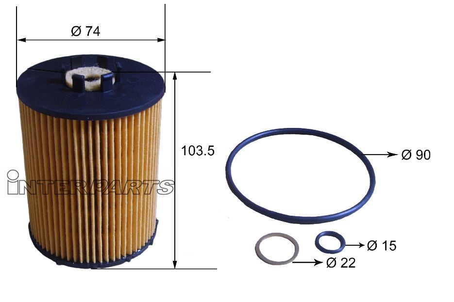 Interparts filter IPEO-782 Oil Filter IPEO782