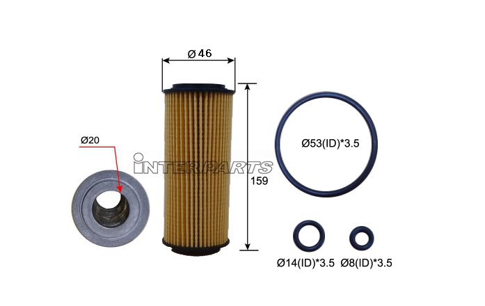 Interparts filter IPEO-783 Oil Filter IPEO783