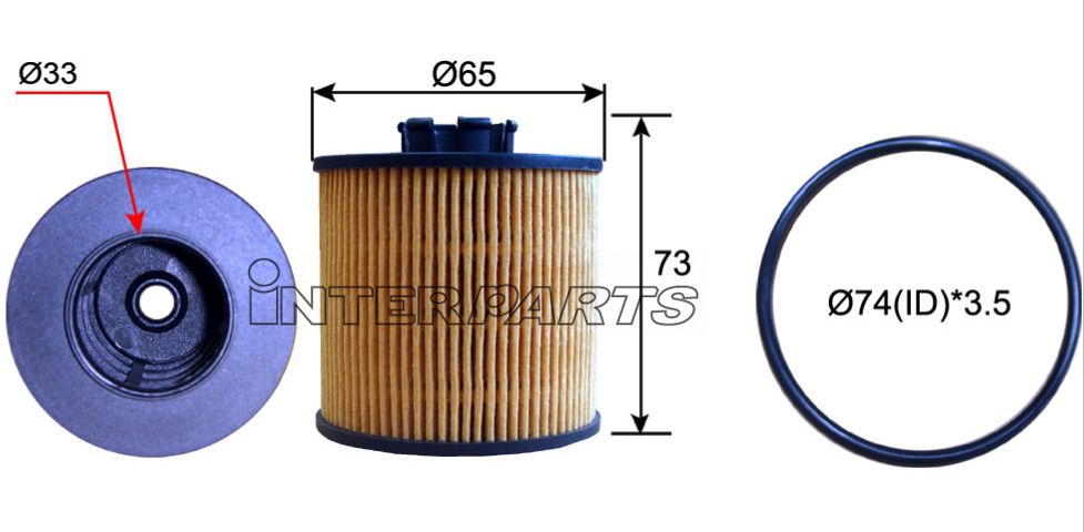 Interparts filter IPEO-784 Oil Filter IPEO784
