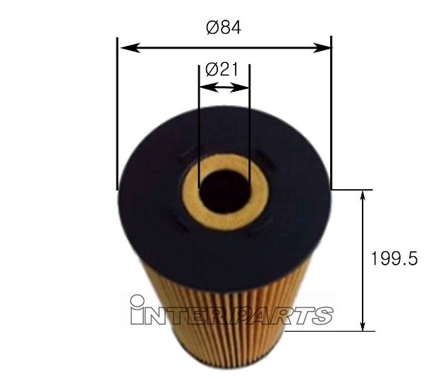 Interparts filter IPEO-837 Oil Filter IPEO837