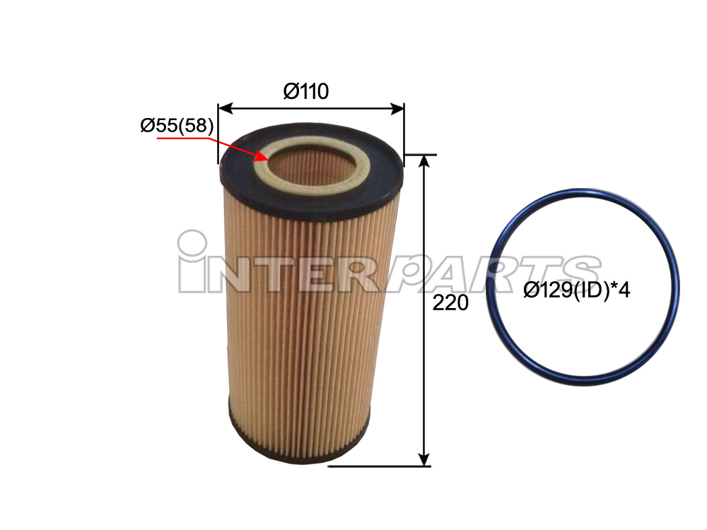 Interparts filter IPEO-858 Oil Filter IPEO858
