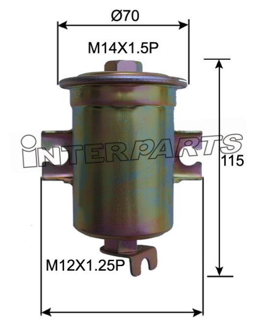Interparts filter IPF-124 Fuel filter IPF124