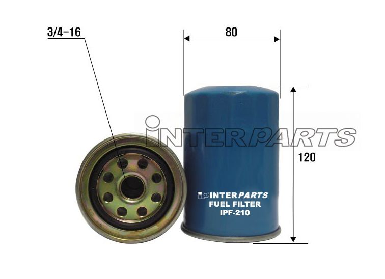 Interparts filter IPF-210 Fuel filter IPF210