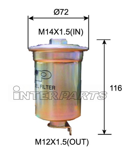Interparts filter IPF-326 Fuel filter IPF326
