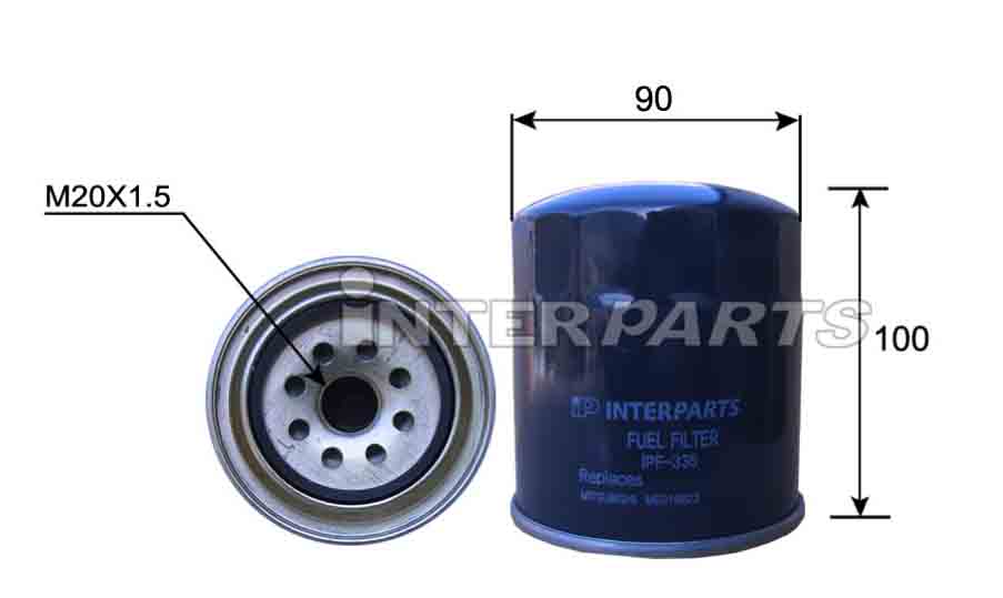 Interparts filter IPF-335 Fuel filter IPF335