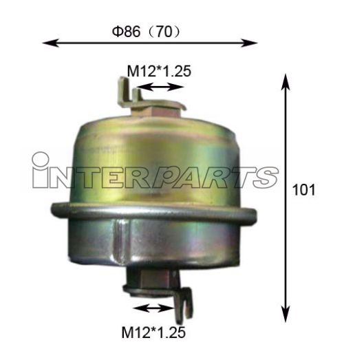 Interparts filter IPF-406 Fuel filter IPF406