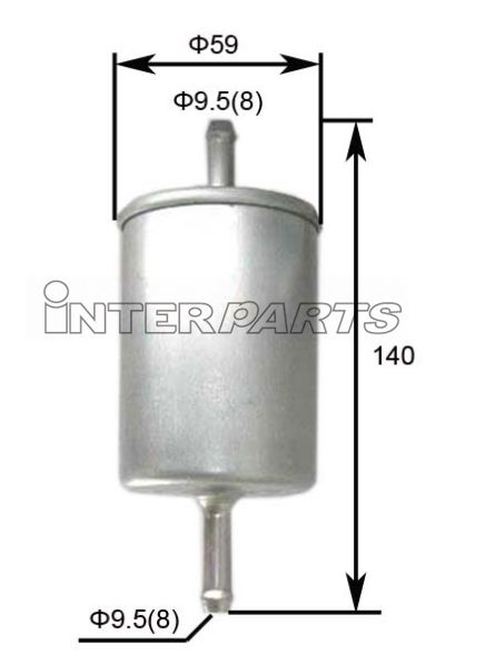 Interparts filter IPF-503 Fuel filter IPF503