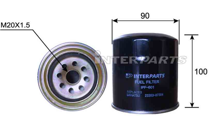Interparts filter IPF-601 Fuel filter IPF601