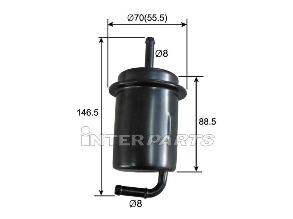 Interparts filter IPF-643 Fuel filter IPF643