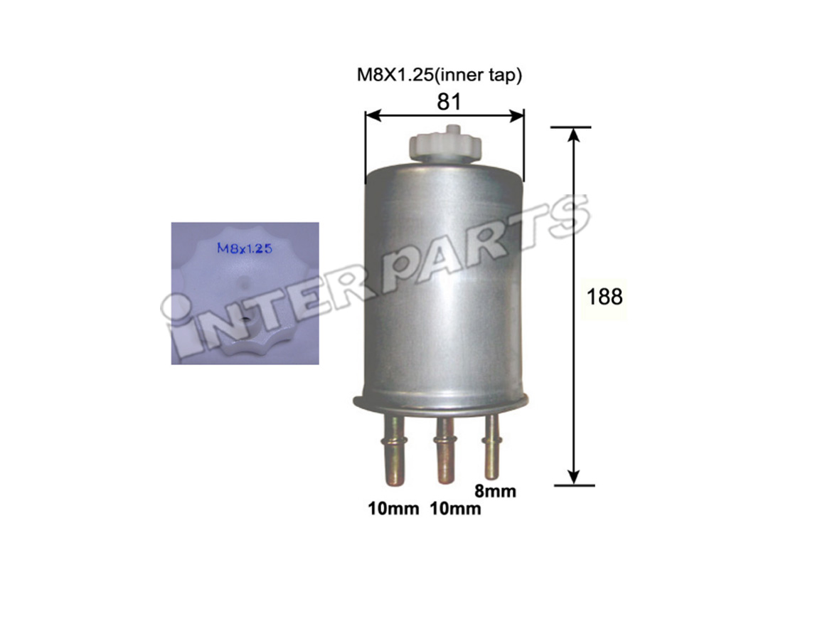 Interparts filter IPF-H023 Fuel filter IPFH023