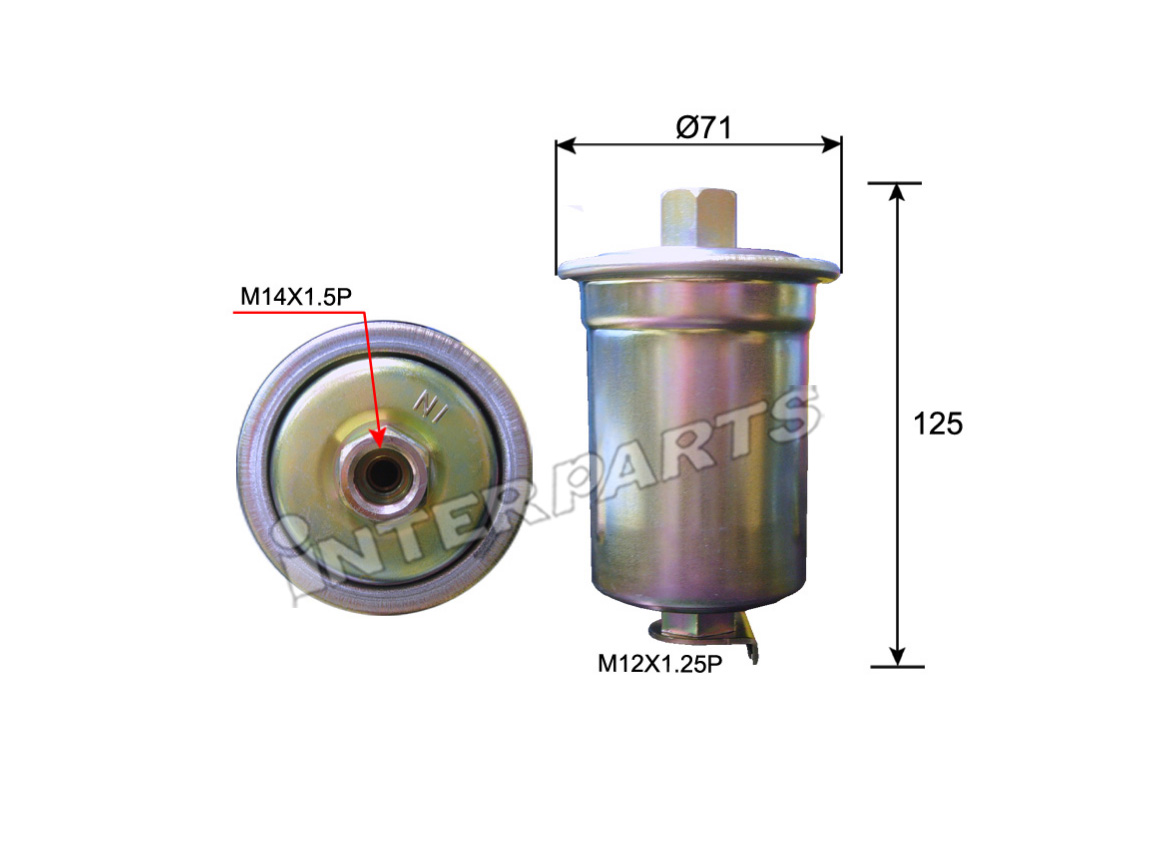 Interparts filter IPF-K023 Fuel filter IPFK023