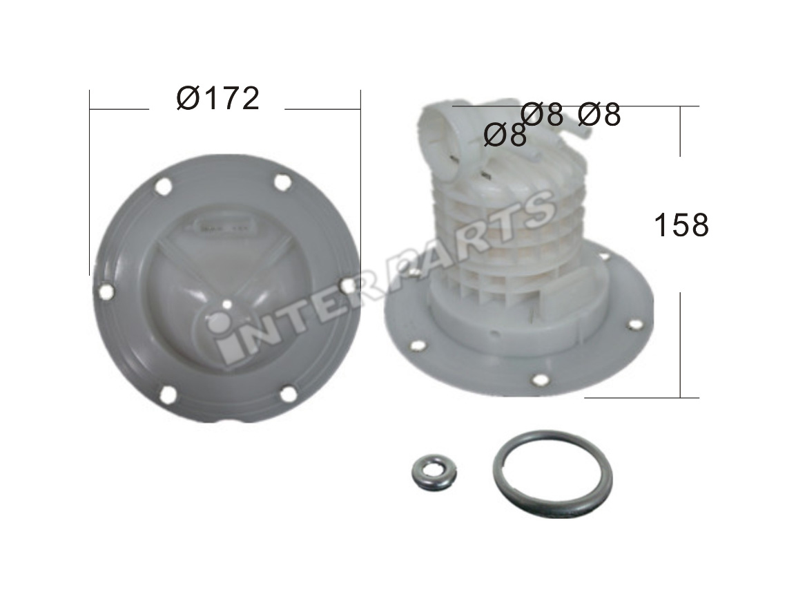 Interparts filter IPFT-E105 Fuel filter IPFTE105