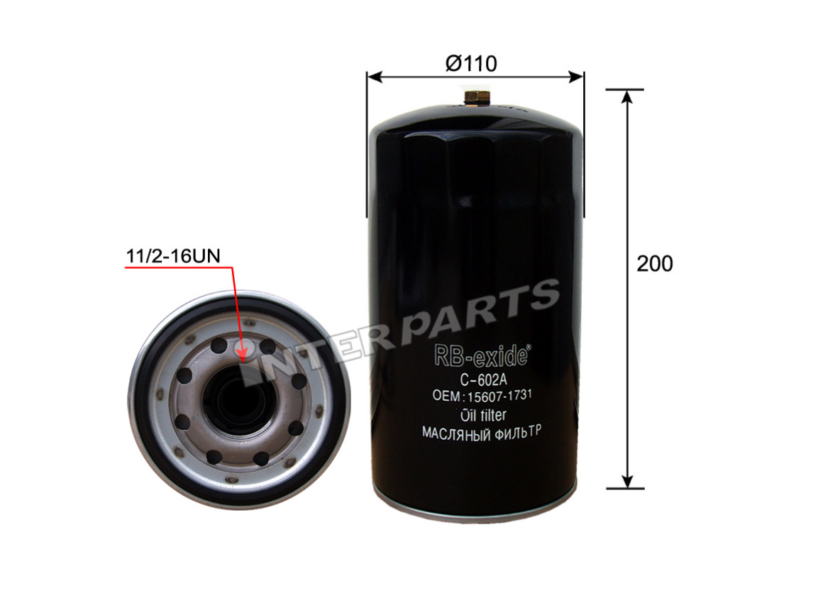 Interparts filter IPO-010 Oil Filter IPO010