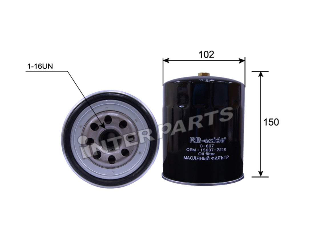 Interparts filter IPO-018 Oil Filter IPO018