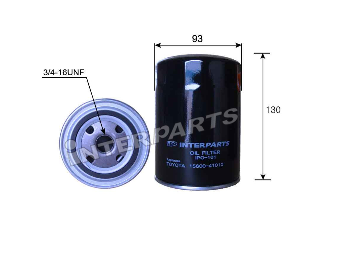 Interparts filter IPO-101 Oil Filter IPO101