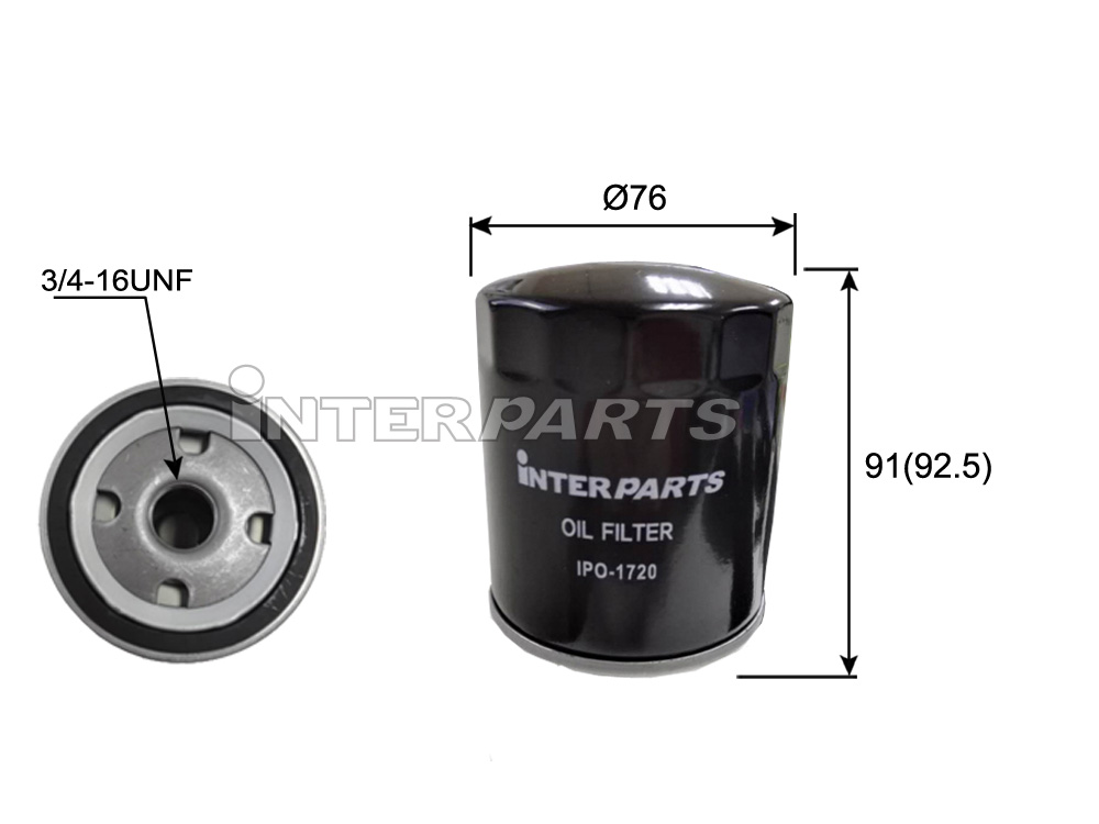 Interparts filter IPO-1720 Oil Filter IPO1720
