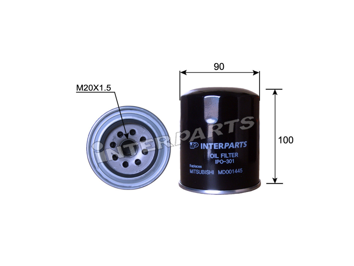 Interparts filter IPO-301 Oil Filter IPO301