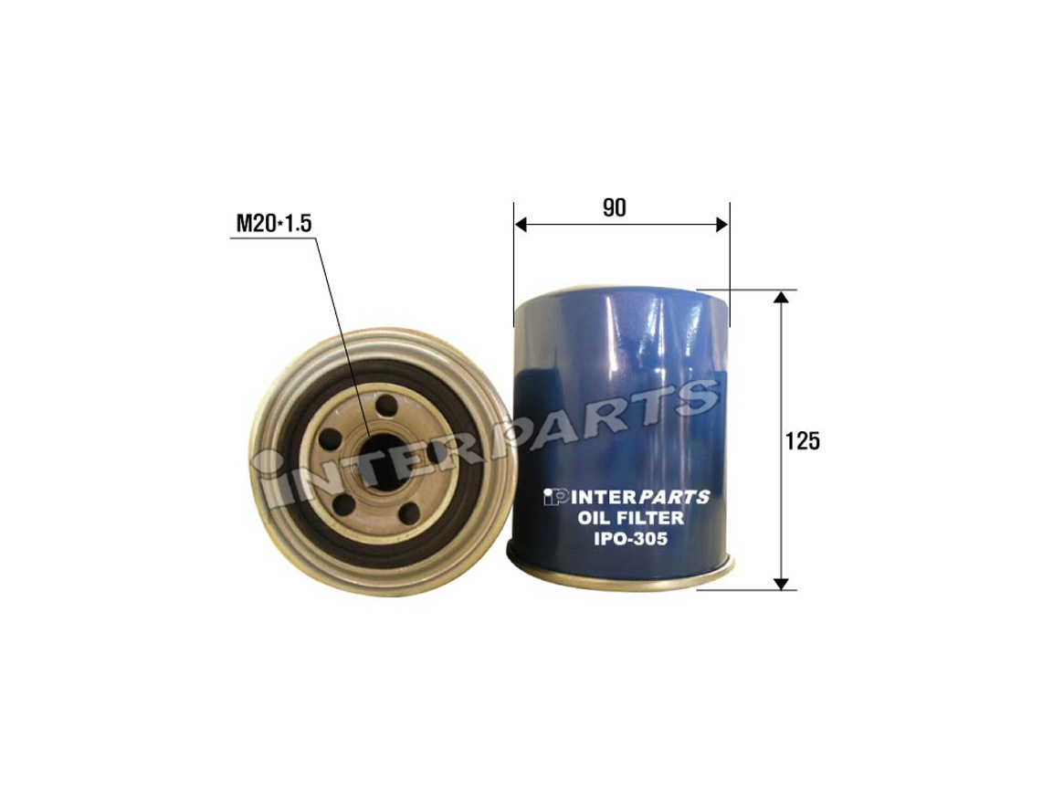 Interparts filter IPO-305 Oil Filter IPO305