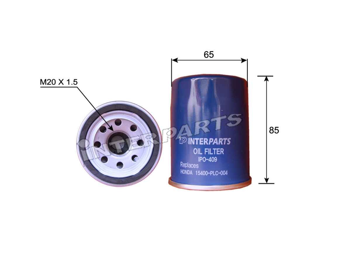 Interparts filter IPO-409 Oil Filter IPO409
