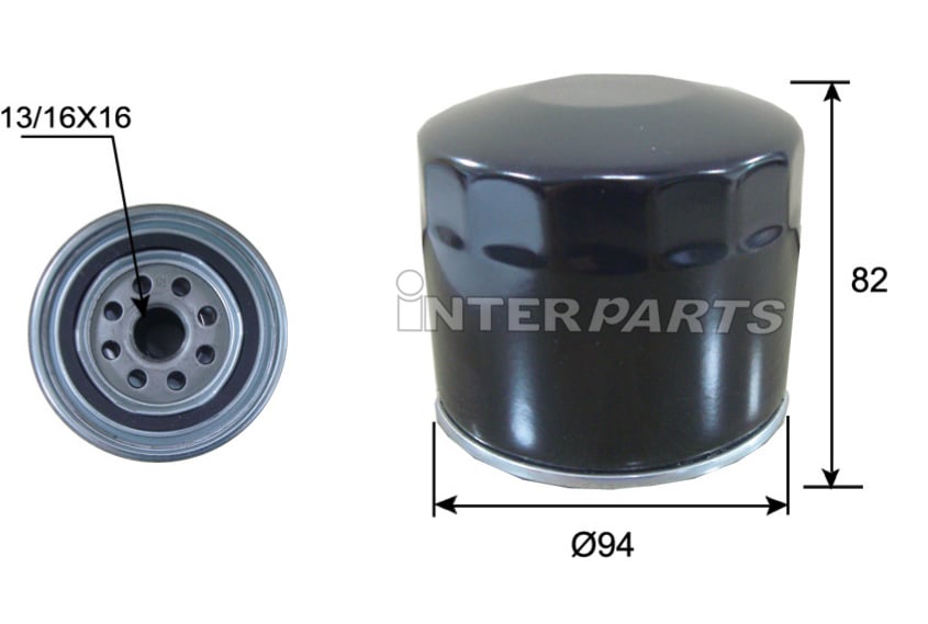 Interparts filter IPO-412 Oil Filter IPO412