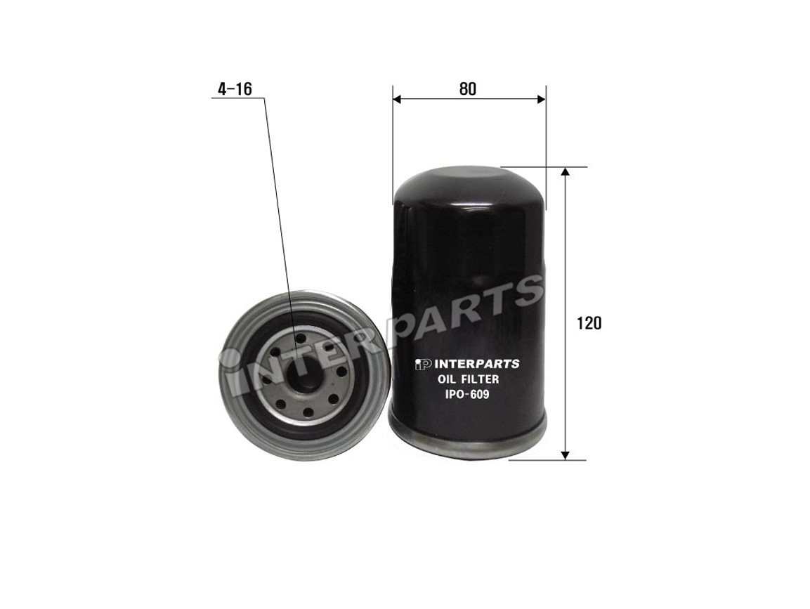 Interparts filter IPO-609 Oil Filter IPO609