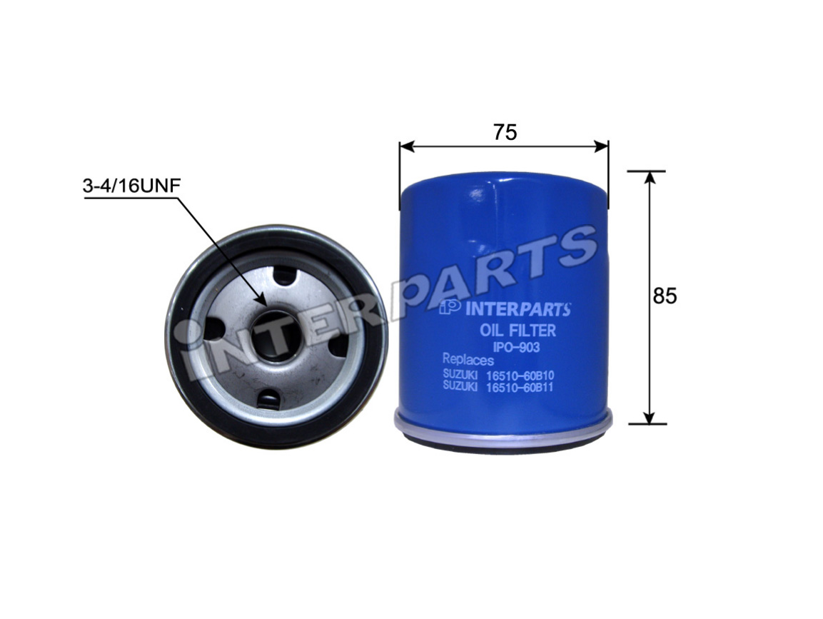 Interparts filter IPO-903 Oil Filter IPO903