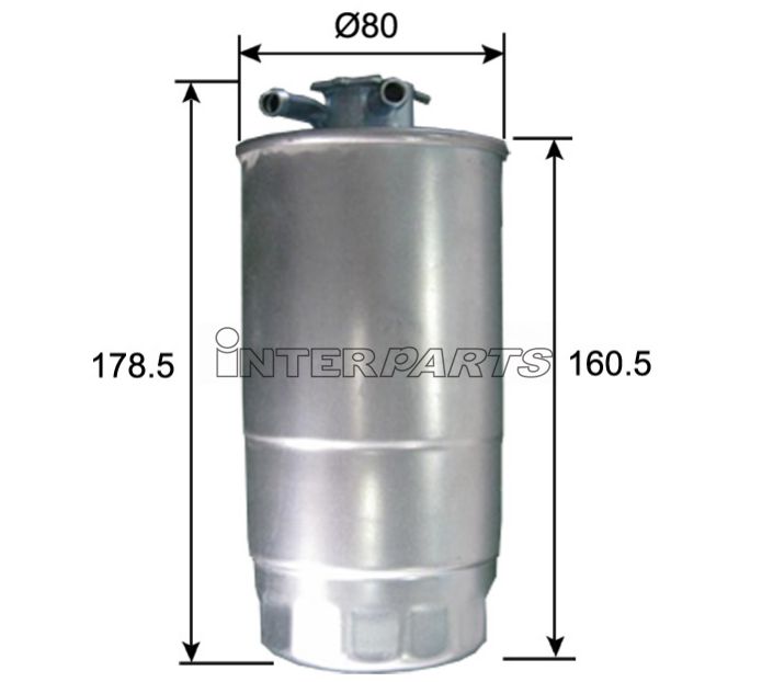 Interparts filter IPUF-807 Fuel filter IPUF807