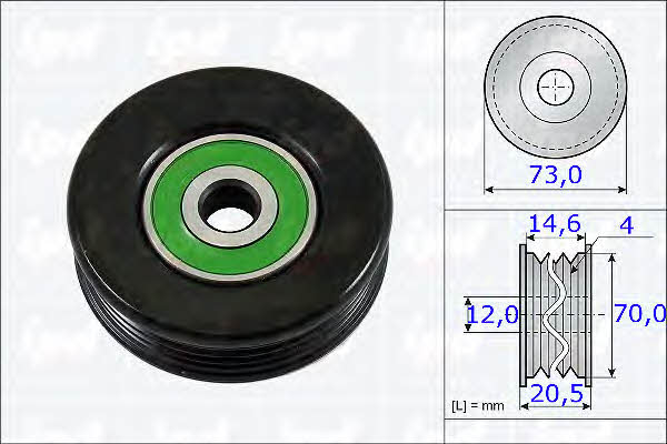 IPD 15-3727 V-ribbed belt tensioner (drive) roller 153727