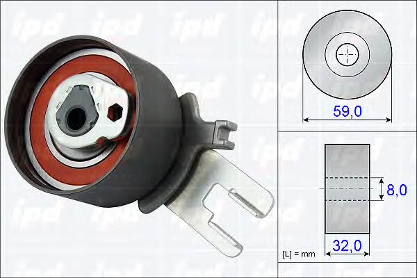 IPD 15-3820 Tensioner pulley, timing belt 153820