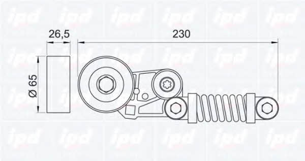 IPD 10-0862 Belt tightener 100862