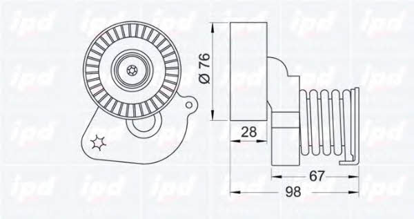 IPD 10-1035 Belt tightener 101035