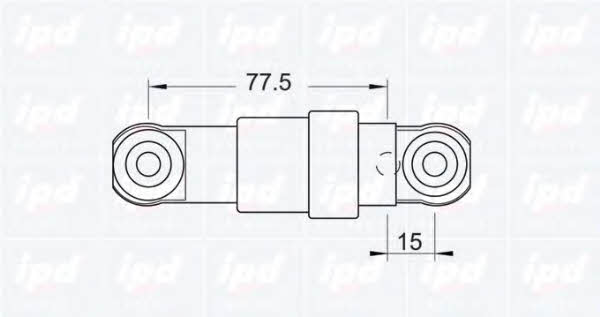 IPD 11-0877 Poly V-belt tensioner shock absorber (drive) 110877
