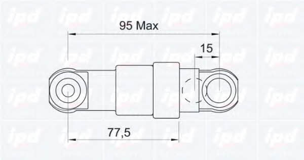 IPD 13-0062 Poly V-belt tensioner shock absorber (drive) 130062