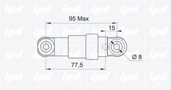 IPD 13-0173 Poly V-belt tensioner shock absorber (drive) 130173