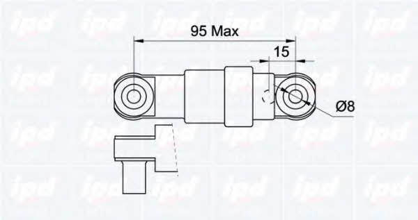 IPD 13-0481 Poly V-belt tensioner shock absorber (drive) 130481