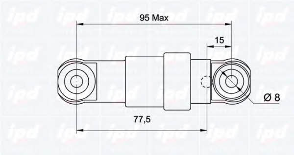 IPD 13-0484 Poly V-belt tensioner shock absorber (drive) 130484