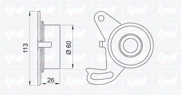 IPD 14-0194 Tensioner pulley, timing belt 140194