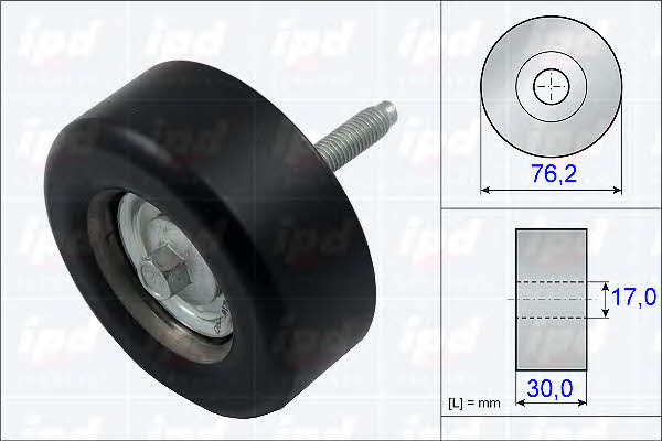 IPD 15-3332 V-ribbed belt tensioner (drive) roller 153332