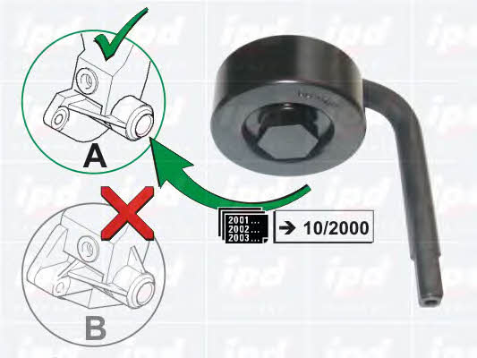 IPD 15-3457 V-ribbed belt tensioner (drive) roller 153457