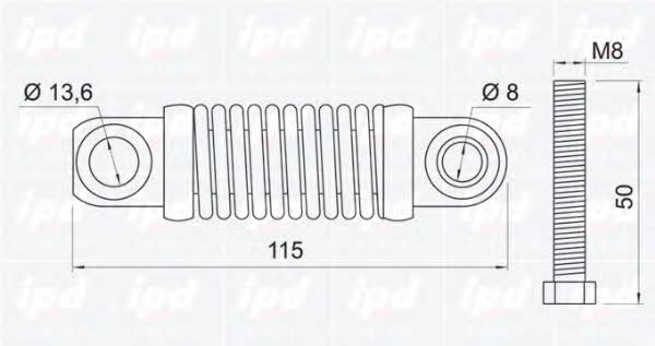 IPD 15-3469 Belt tensioner damper 153469