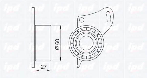 IPD 14-0620 Tensioner pulley, timing belt 140620