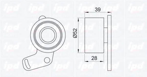 IPD 14-0661 Tensioner pulley, timing belt 140661