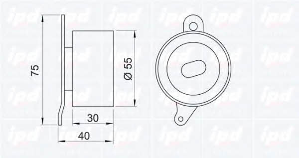 IPD 14-0700 Tensioner pulley, timing belt 140700