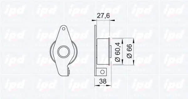 IPD 14-0792 Tensioner pulley, timing belt 140792