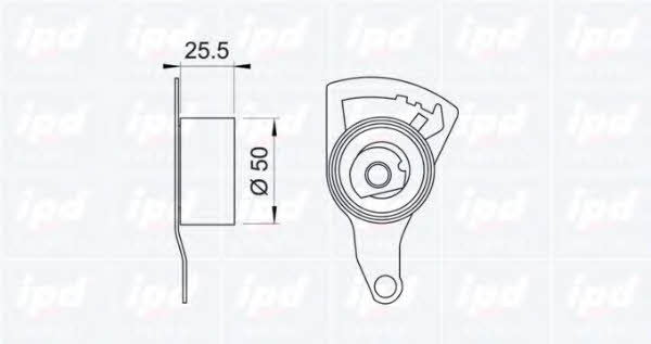 IPD 14-0799 Tensioner pulley, timing belt 140799